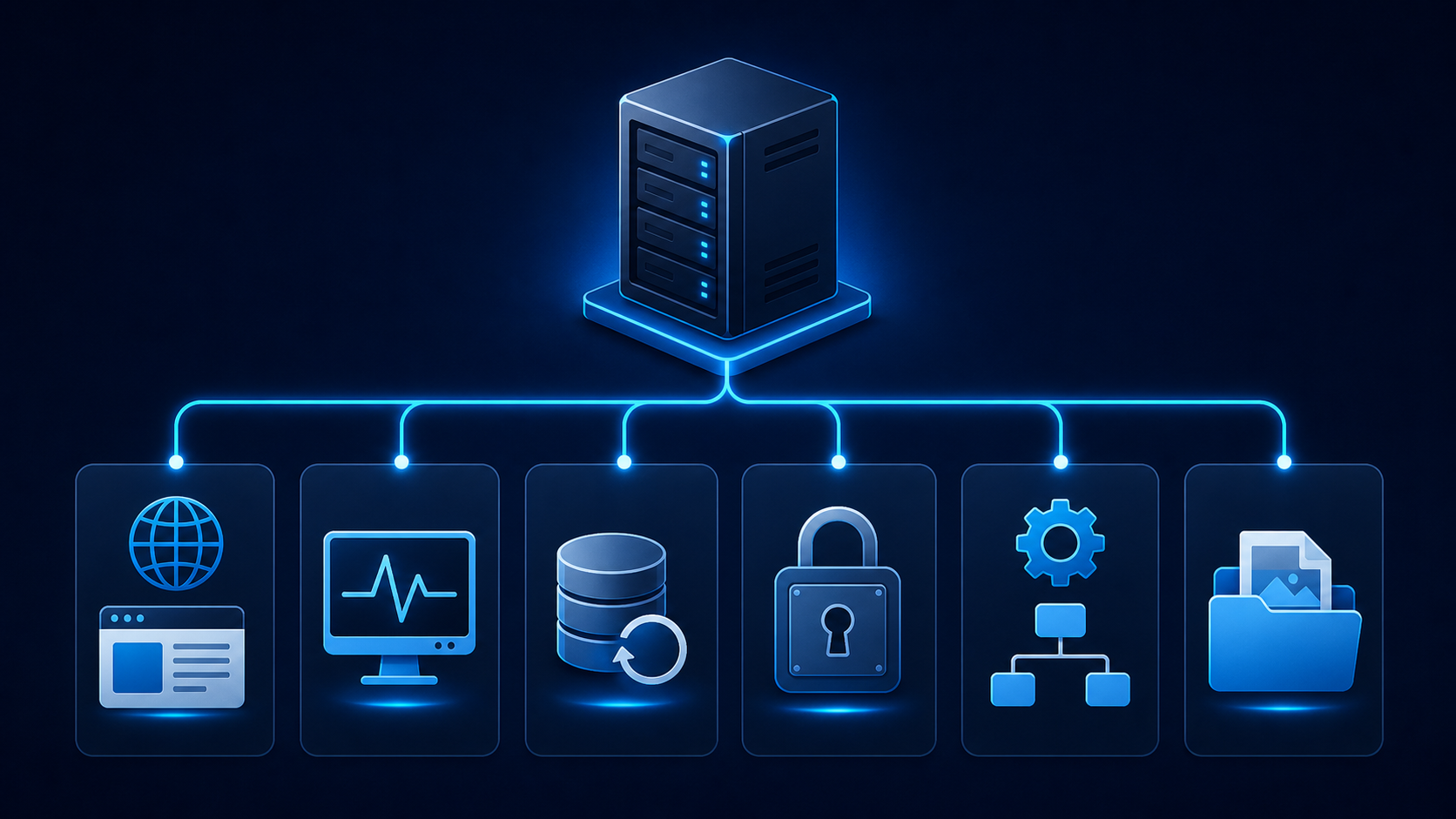 VPS 自建服务类型示意图