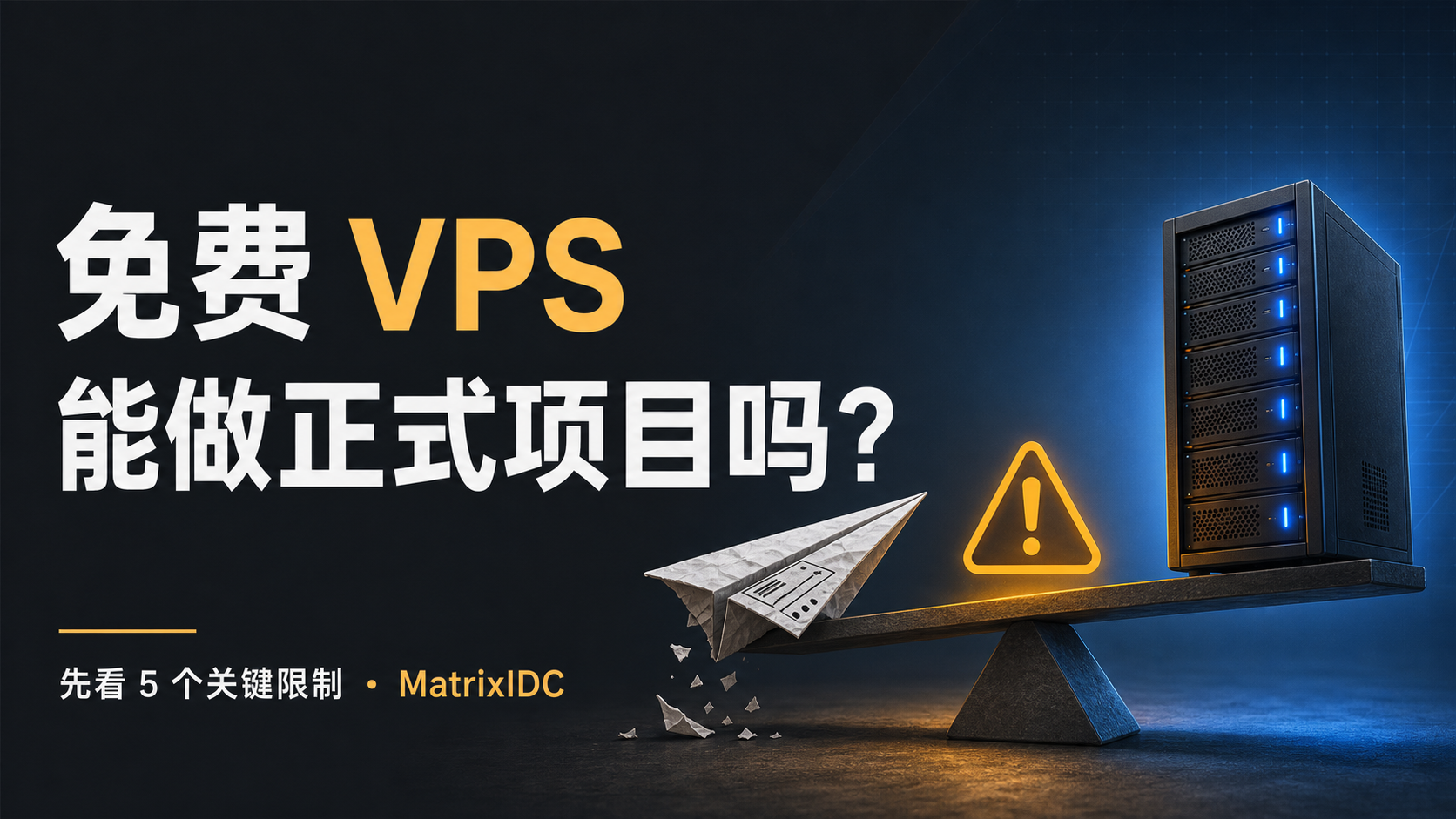 免费 VPS 能否用于正式项目封面