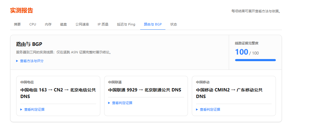 154.84.56.133三网路由与BGP测试摘要