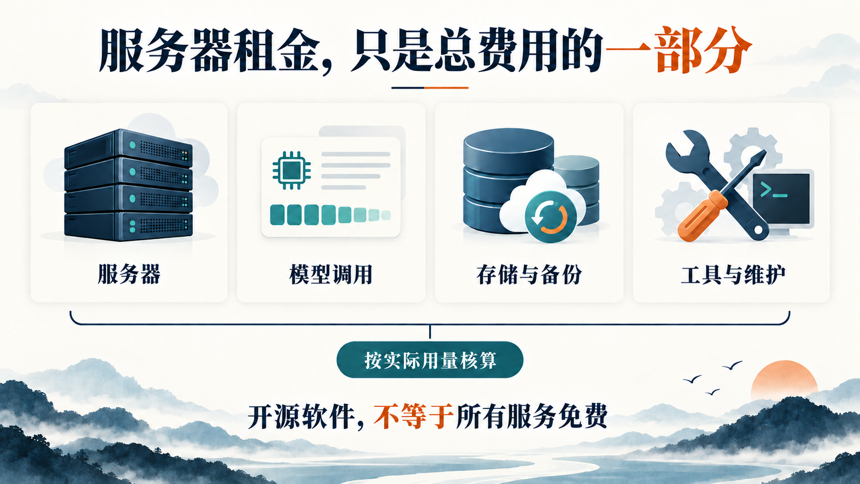 OpenClaw运行预算由服务器、模型调用、存储备份以及工具维护共同构成