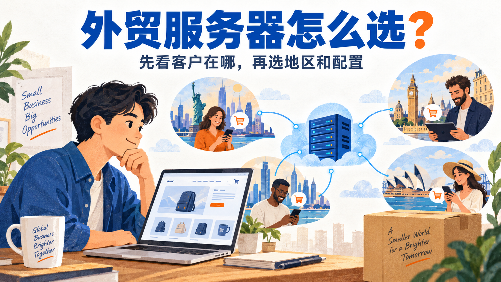 外贸服务器怎么选?先看客户在哪,再选地区和配置