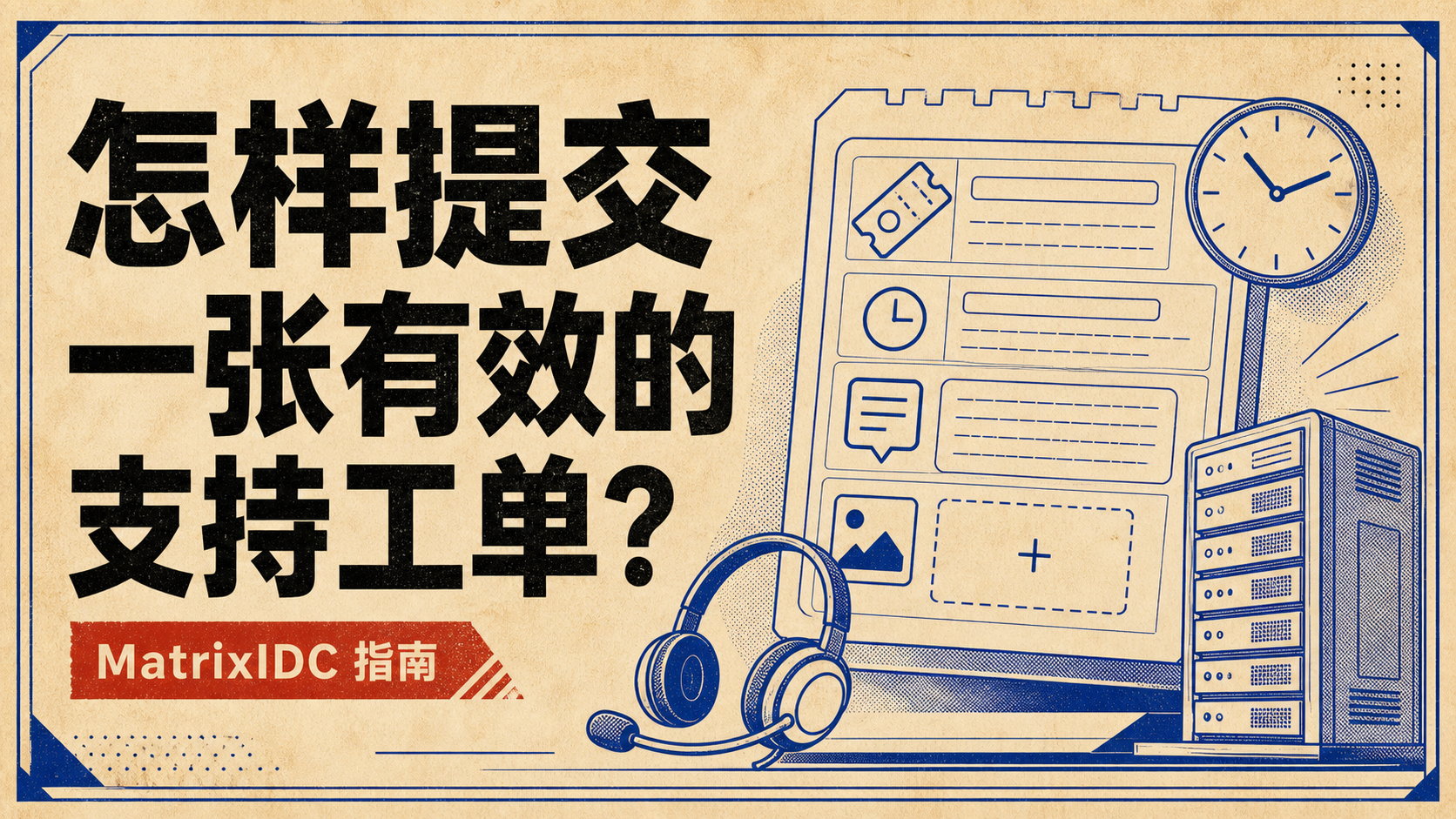 怎样提交一张有效的支持工单？封面图