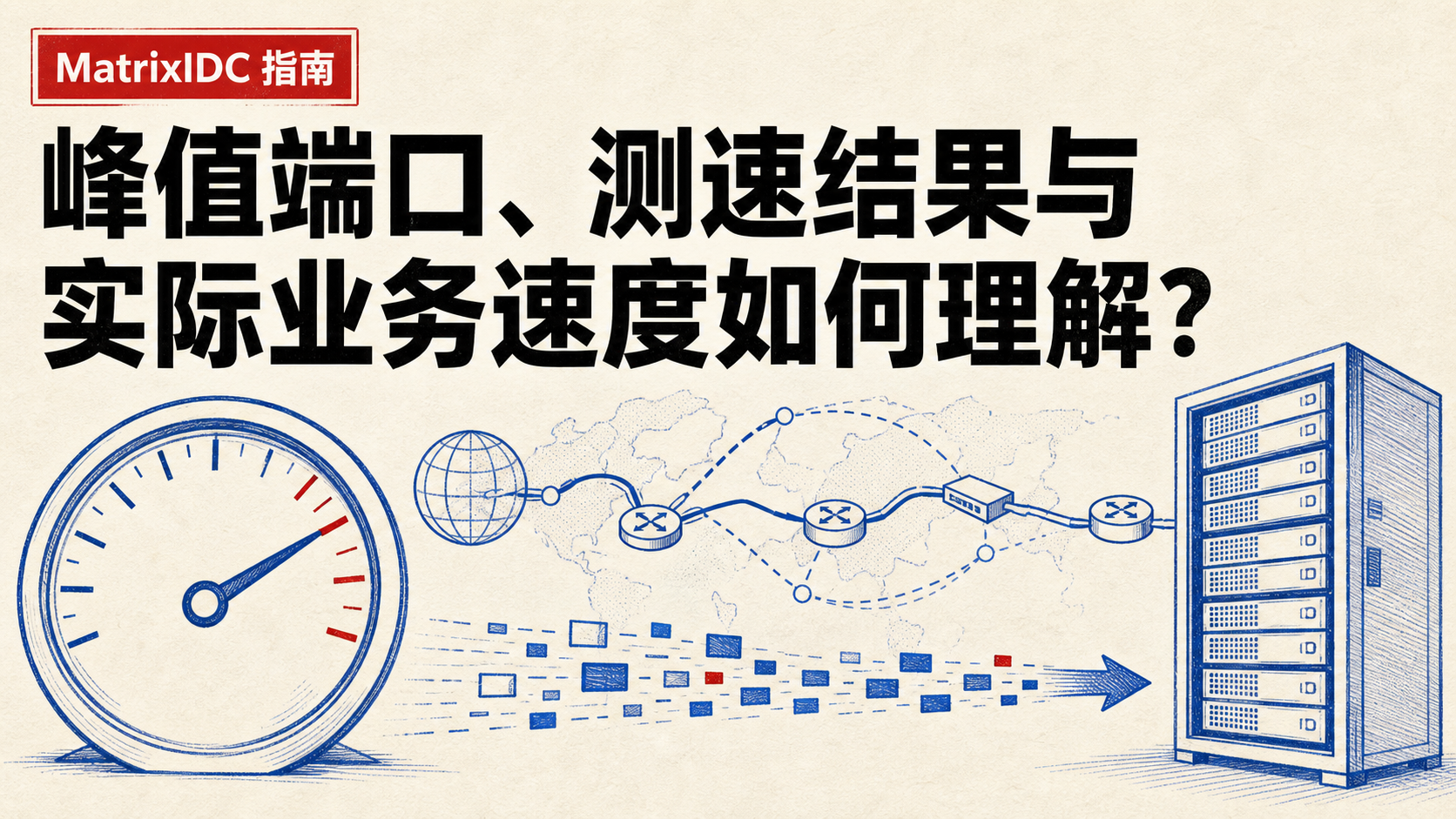 峰值端口、测速结果与实际业务速度如何理解？封面图