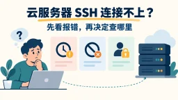 云服务器SSH连接不上？先看报错，再决定查哪里