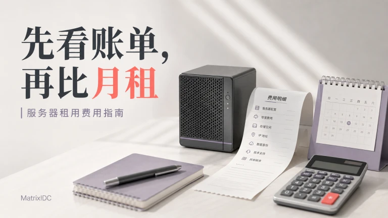 服务器租用费用指南:先看账单,再比月租