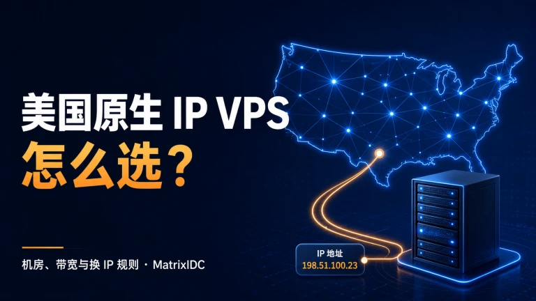美国原生 IP VPS 选择指南封面