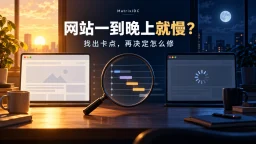 网站白天正常晚间变慢，需定位请求阶段后再决定升级